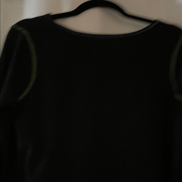 Belle by Kim Gravel Black Floral Embroidered Long Sleeve Top - Picture 5 of 9